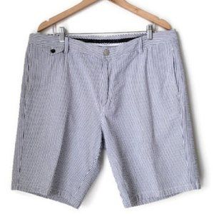 MAIDE By BONOBOS Seersucker Striped Golf Casual Shorts 38